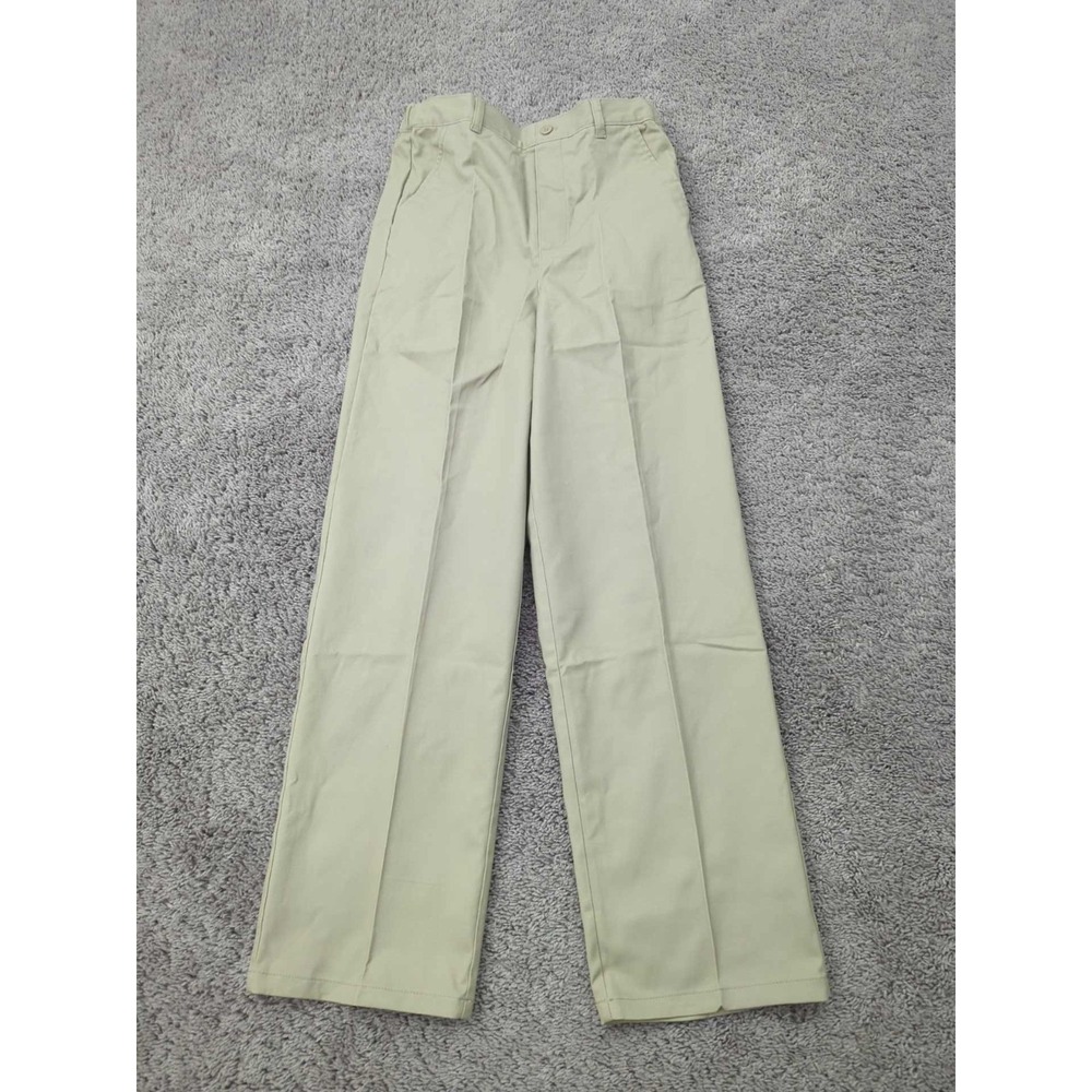 French Toast Uniform Chino Pants YouthBoys 16 Khaki Adjustable Waist Relaxed NWT